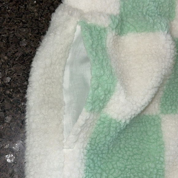 Lazy Oaf Limited Edition Pistachio Checkerboard Fleece Shorts - Picture 7 of 11